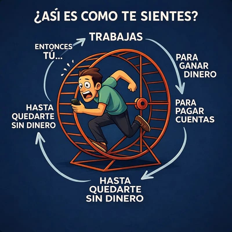 El ciclo de trabajar solo para pagar cuentas hasta quedarte sin dinero